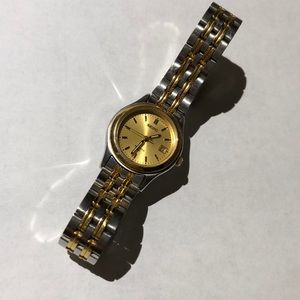 vintage seiko two tone gold and silver watch